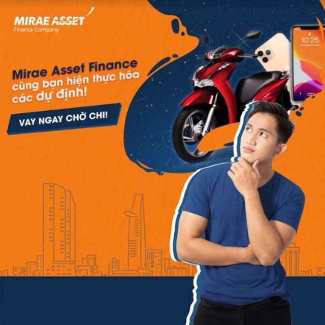 Mirae Asset Finance vay tiền trả góp bằng đăng ký xe
